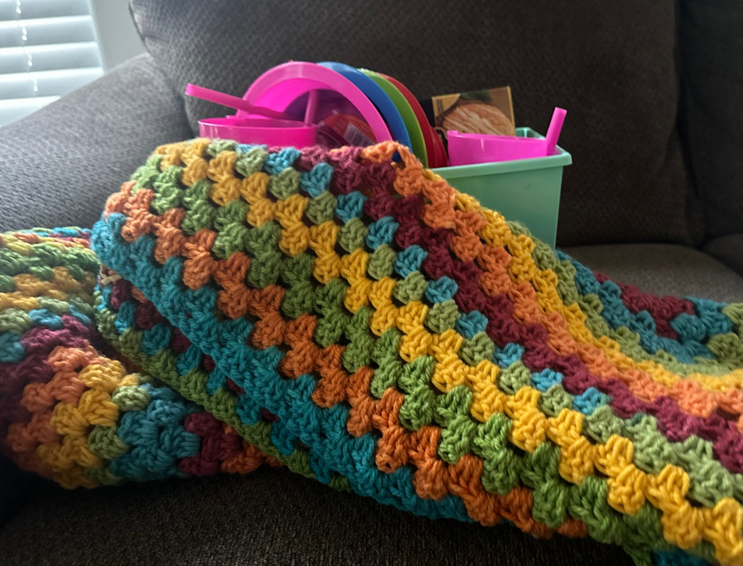 Crochet Jelly Bean Baby Blanket