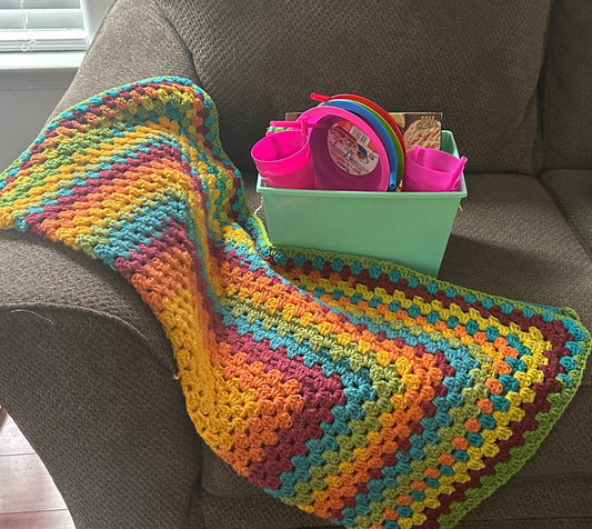 Crochet Jelly Bean Baby Blanket