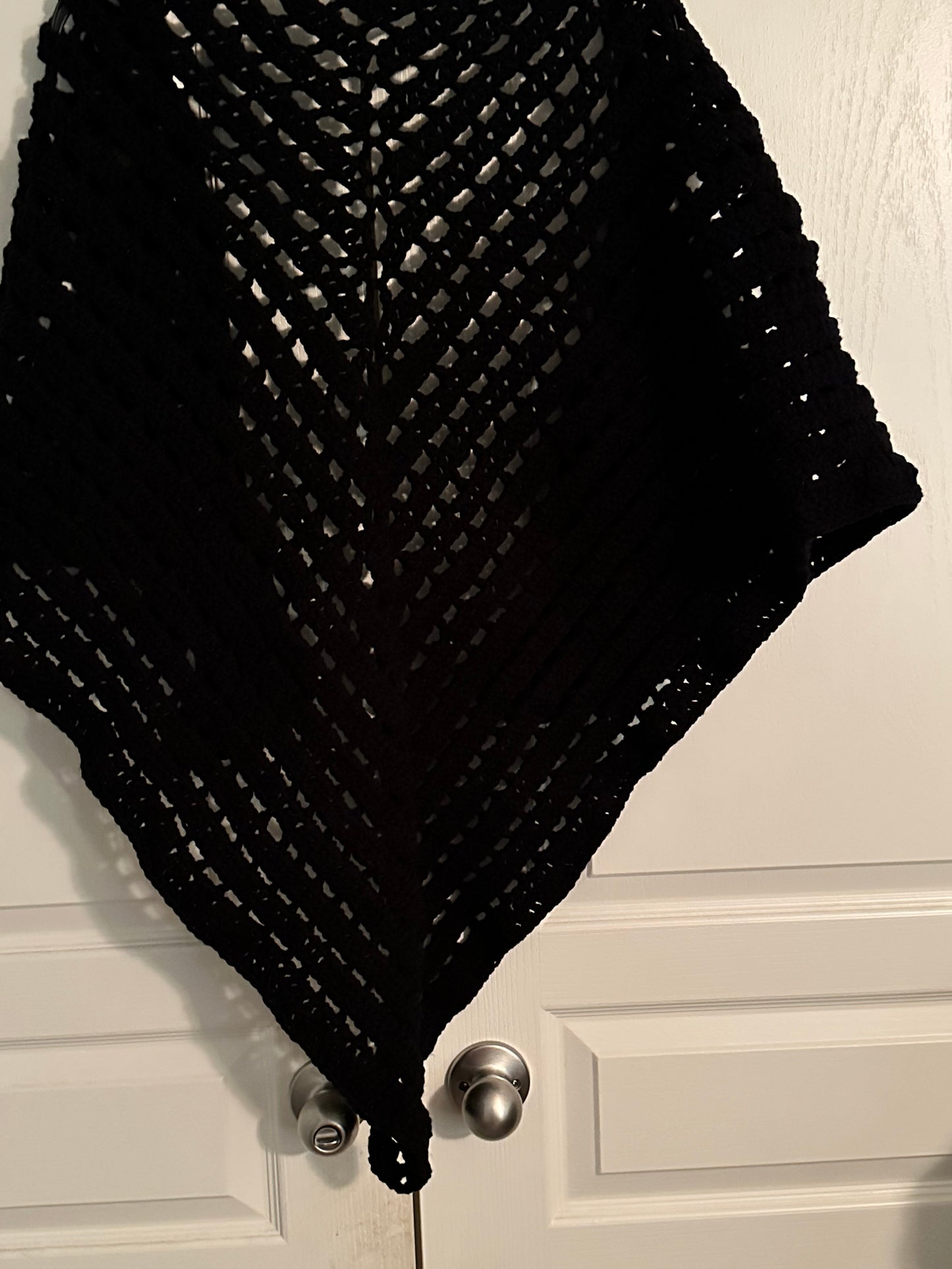 Crochet Black Shawl