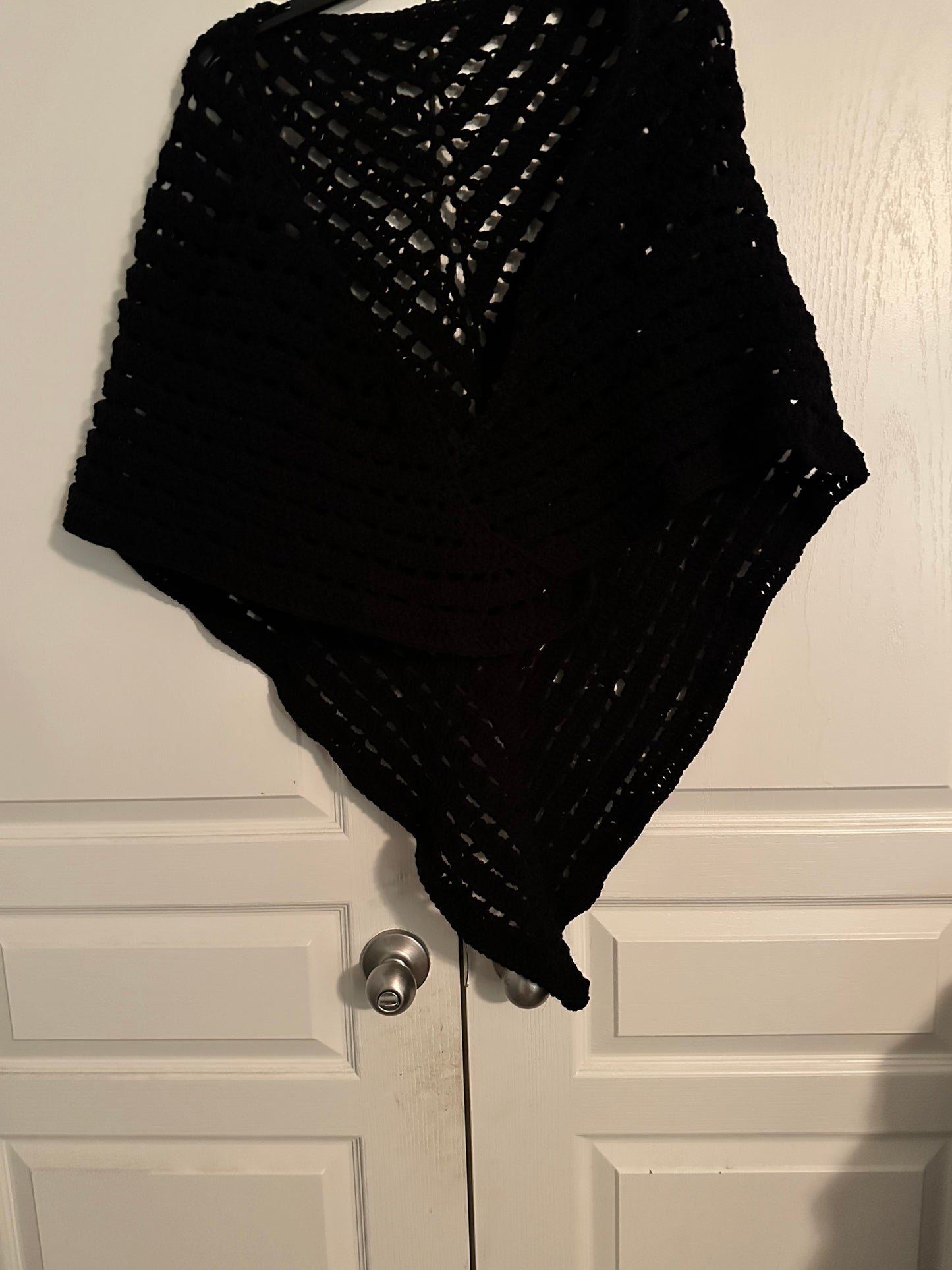 Crochet Black Shawl